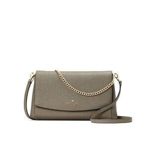 New Kate Spade Laurel Way Greer Crossbody Leather Thunder Cloud